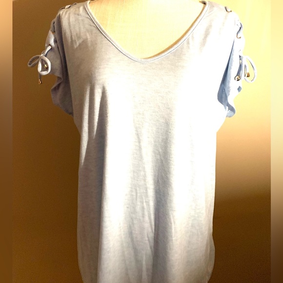 PerSeption Concept Sky Blue Short Sleeve Top - Picture 2 of 4
